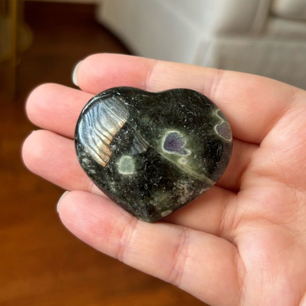 Ruby Zoisite (Anyolite) Heart Carving (💸 Bundle Crystals to Save!)